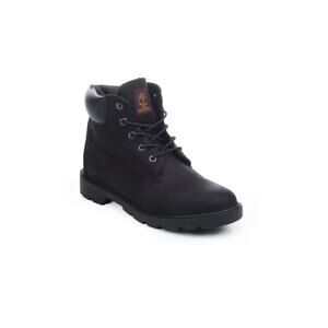Timberland Big Kid 6" Classic Boots Black Leather Sz 2.5 Outdoors Durable
